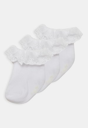 BRODERI ANGLAISE UNISEX 3PACK - Socks - clear white