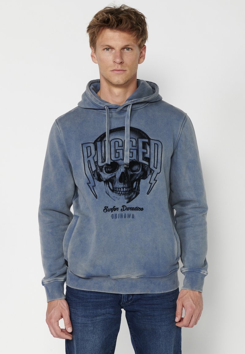 Koroshi Pulover s kapuco - azul