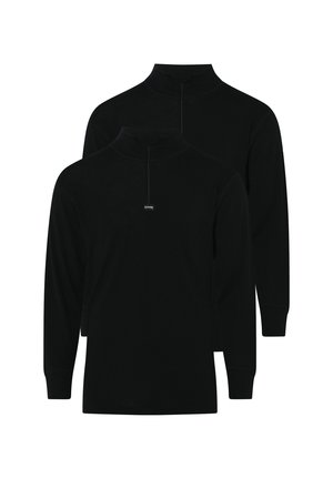 2-PACK LONG SLEEVE WITH ZIPPER. - Undertrøjer - black