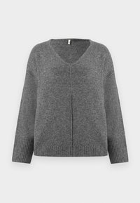 ONLWHITNEY V NECK  - Neule - medium grey