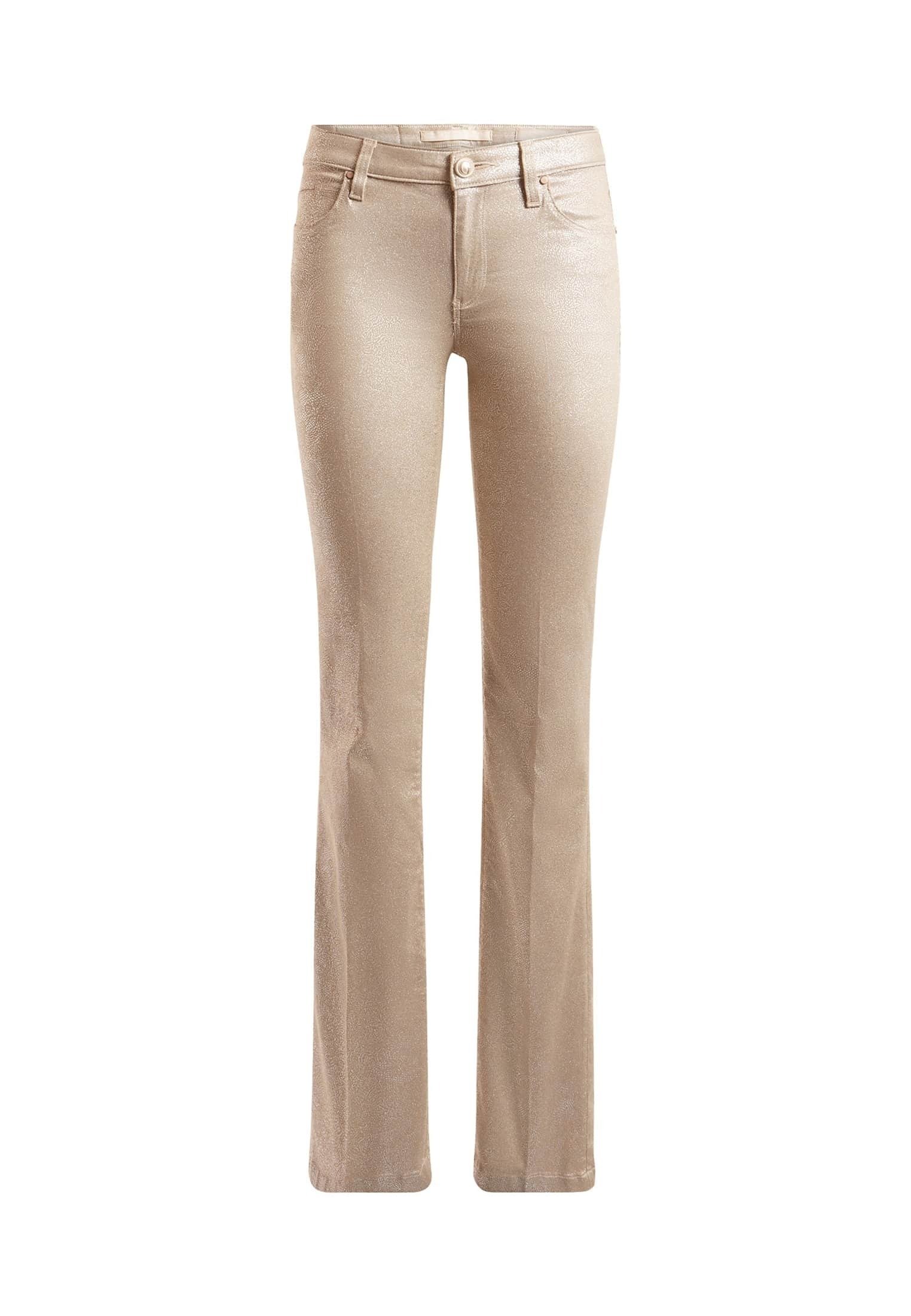 PRINT - Bootcut jeans - beige - Zalando 
