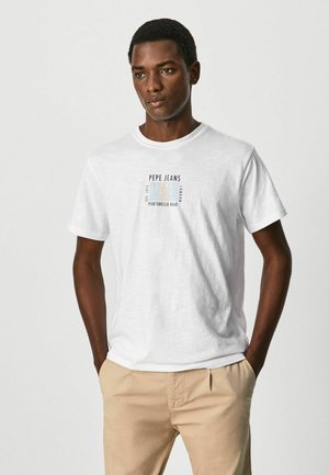 AZZO - T-shirt z nadrukiem - blanco