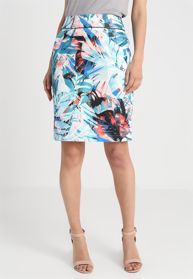 Anna Field Pencil skirt light blue (Pre-owned) Zalando