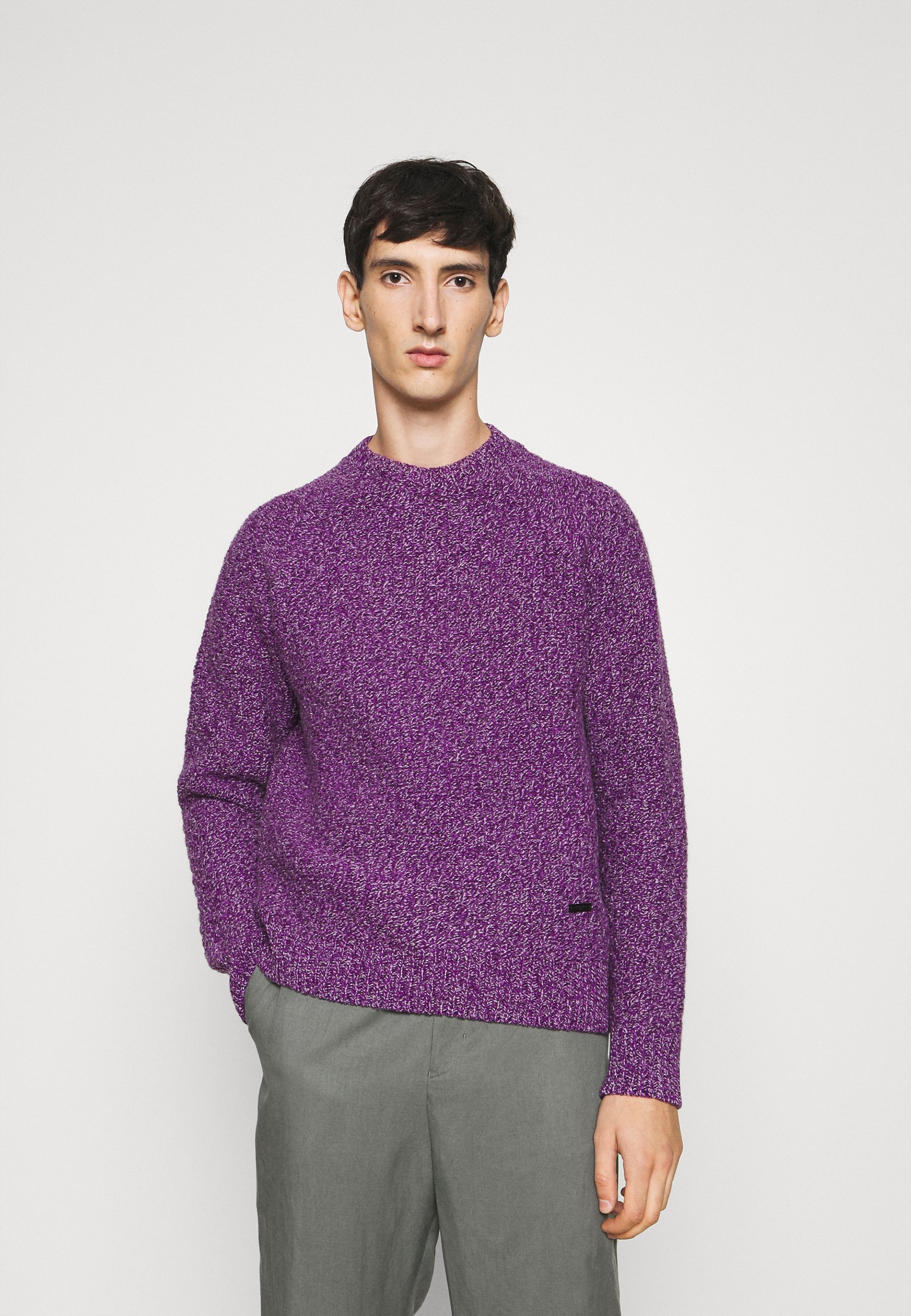 violet knitwear