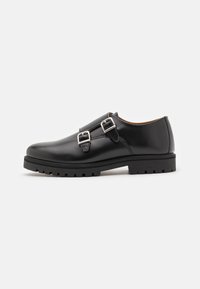 LEATHER - Smart slip-ons - black