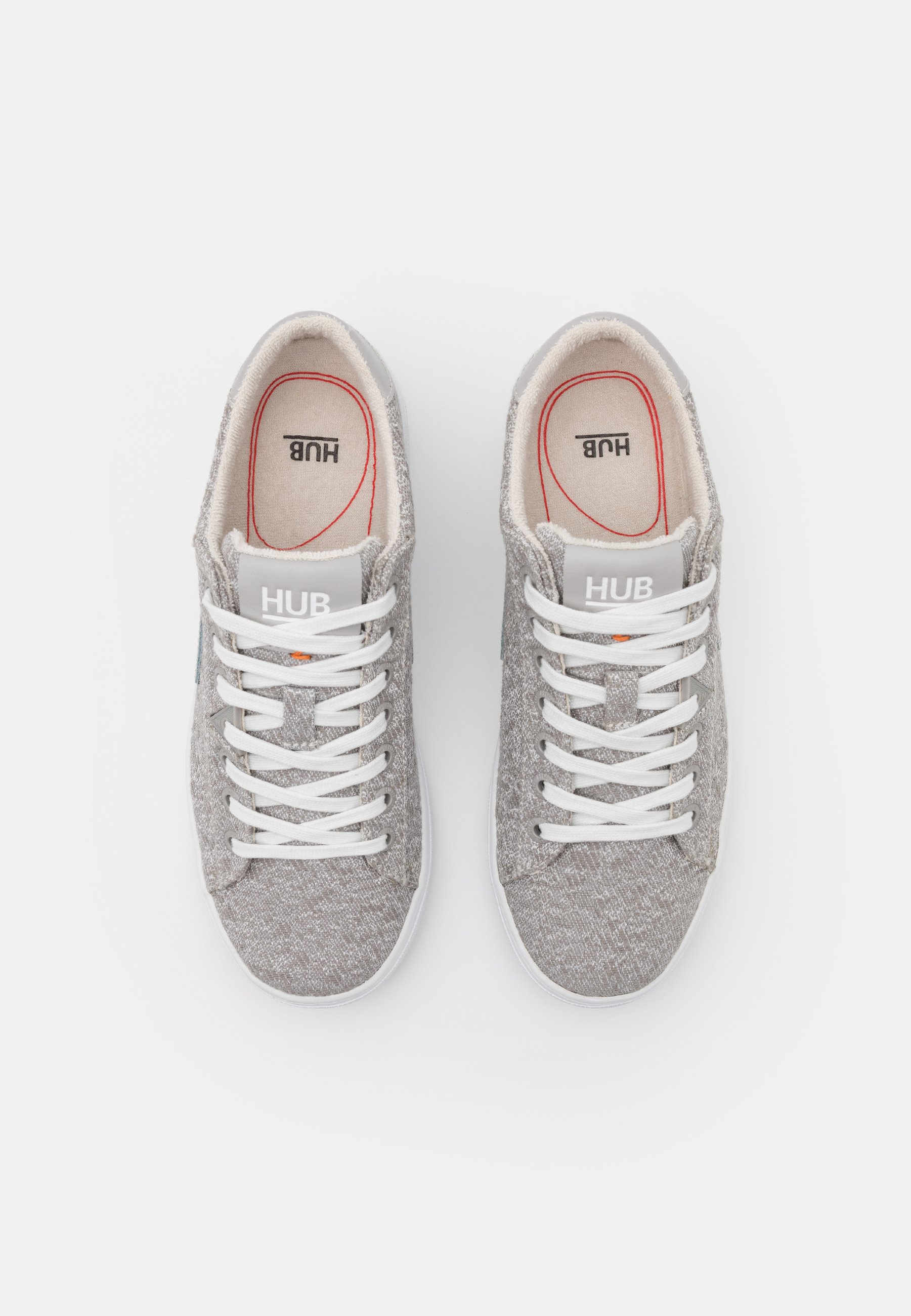 HUB HOOK - Sneakers laag - greyish/neutral grey/white/Grijs - Zalando.nl