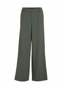 VILA VIVARONE HW WIDE - NOOS - Pantalon classique - duck green
