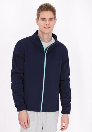 Sweatjacke - marine/türkis