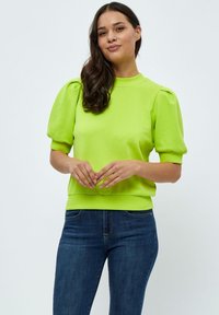 Minus - MIMIKA SWEAT - Camiseta básica - bright lime Imagen en miniatura 1