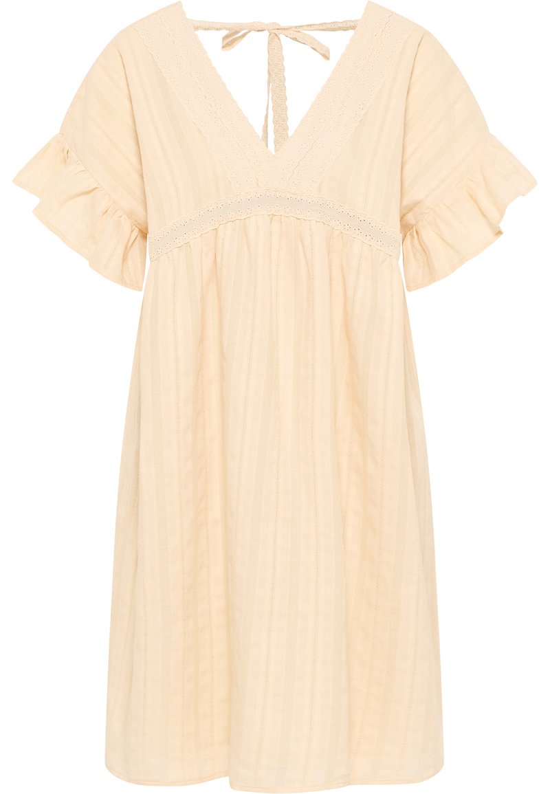 dreimaster Jurk beige