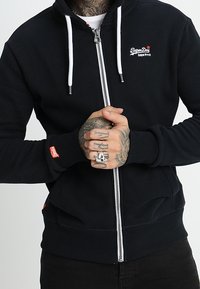 Superdry & Co Tröja med dragkedja - dark blue