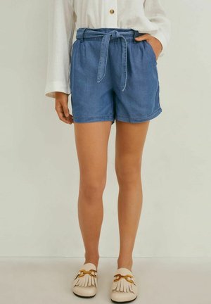 Denim shorts - jeans blau