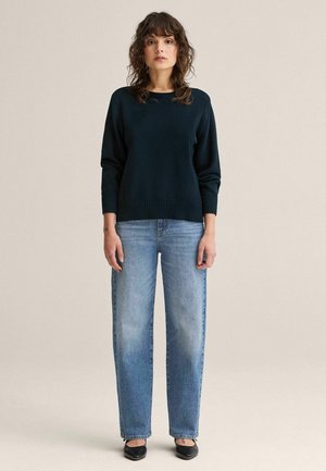 ROE - Striktrøje - marinblå