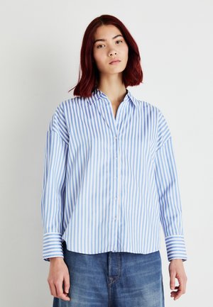 JDYVESPER LOOSE SHIRT - Camicia - cloud dancer/cornflower blue