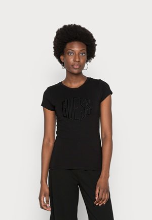 SS ART DECO LOGO - T-shirt z nadrukiem - jet black