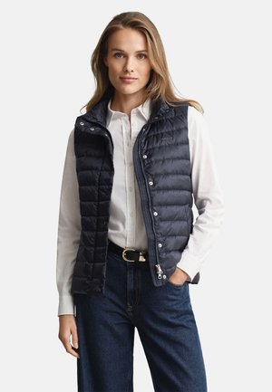 GANT LIGHT VEST - Vesta - evening blue