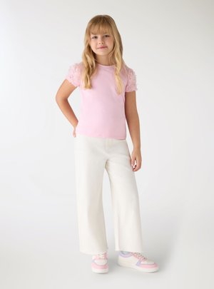 Terranova, CON MANICHE IN A PETALI - T-shirt con stampa - rosa confetto