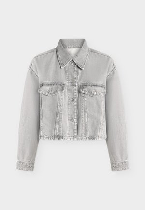 Marc O'Polo, DENIM JACKET, RELAXED FIT, CROPPED , BUTTON CLOSURE - Τζιν μπουφάν - clean light grey wash