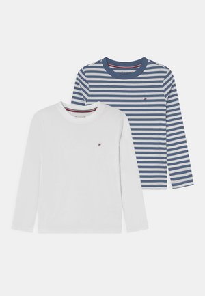 TEE STRIPE 2 PACK - Långärmad tröja - white/iron blue