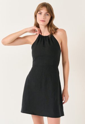 HALTER NECK BACK DETAILED  - Freizeitkleid - black