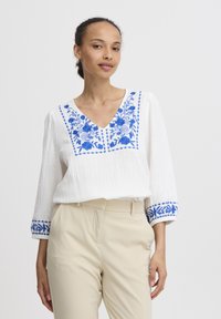 b.young BYICOLET VNECK - Bluse - off white mix