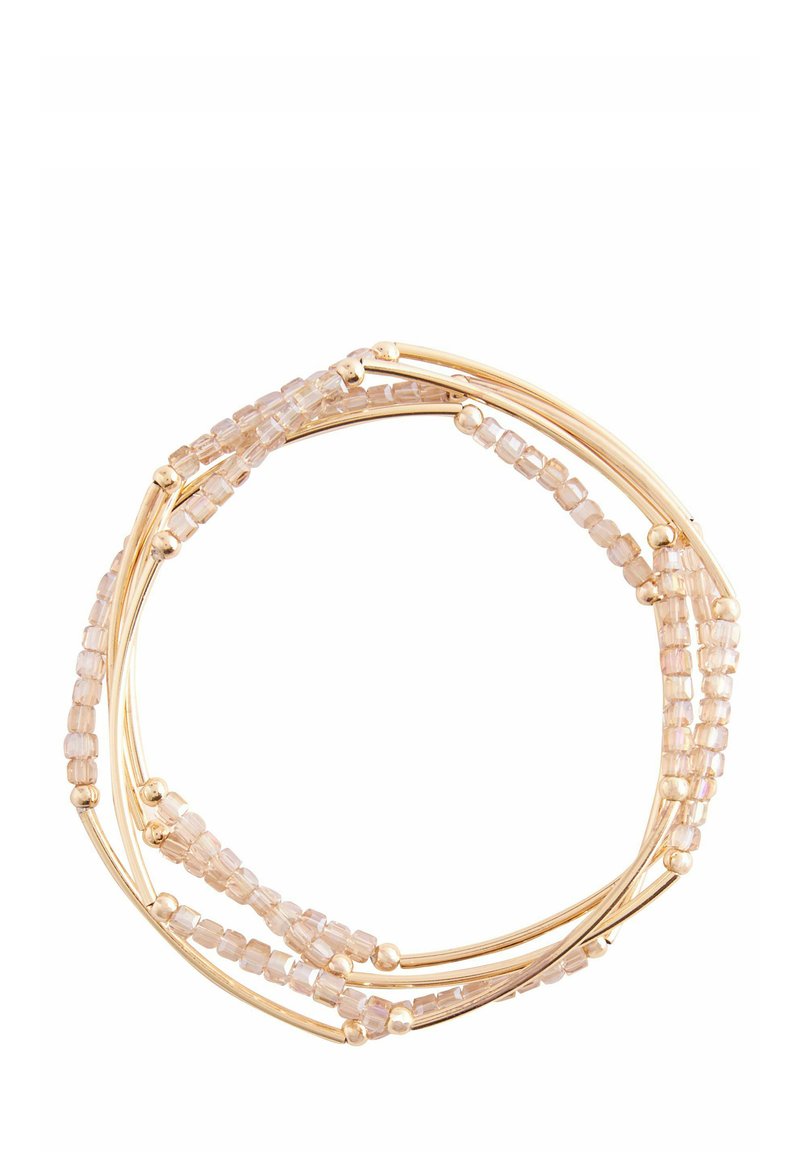 Next FINE BEADED STRETCH 4 PACK - Bracciale - gold tone