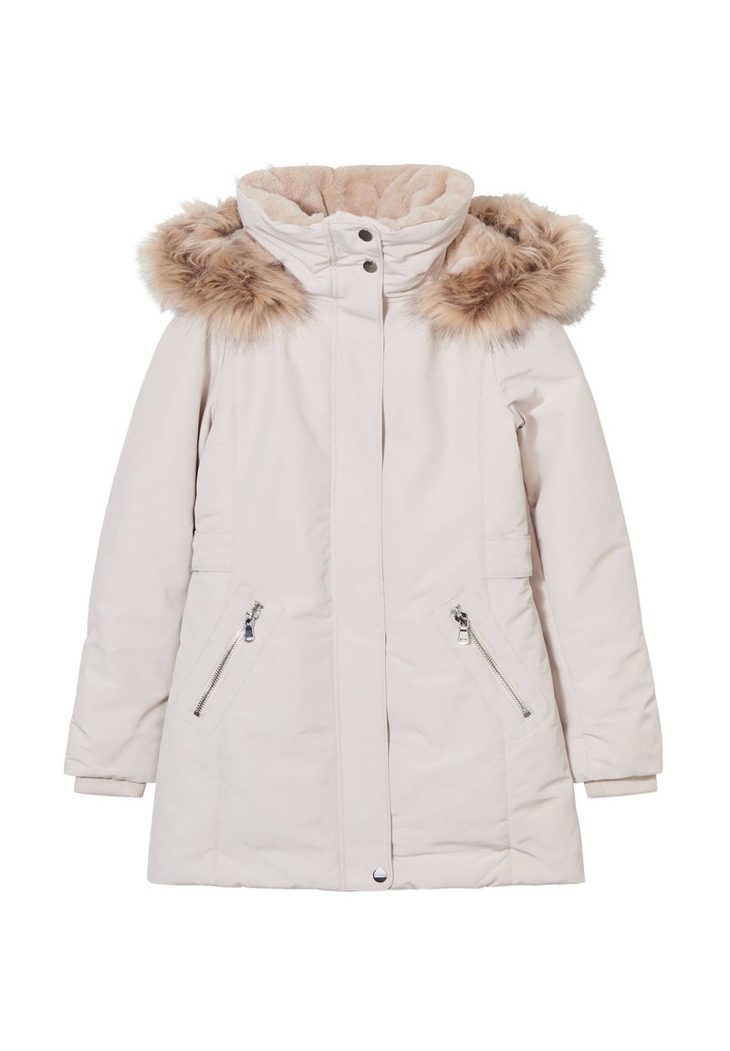 Cache Cache GERADER MIT KAPUZE - Winter coat - ecru/off-white - Zalando