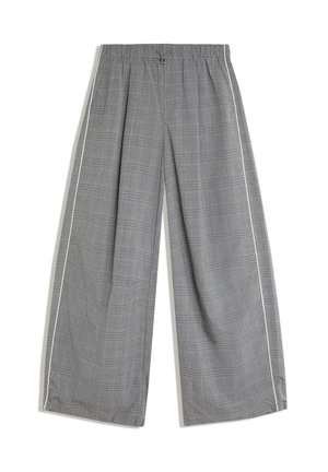 Bershka, TAILORED TROUSERS WITH PIPING DETAIL - Pantalon classique - grey