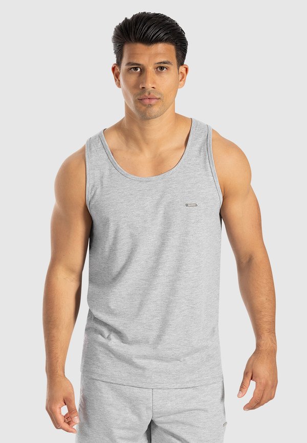 ARIAN COTTON TANK - Top - grau melange