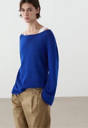 Massimo Dutti, Strickpullover - mottled dark blue