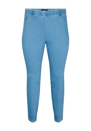 Zizzi MIT HOHER TAILLE - Uske traperice - light blue