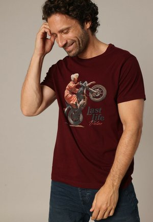 BADASS - T-shirt imprimé - Cabernet