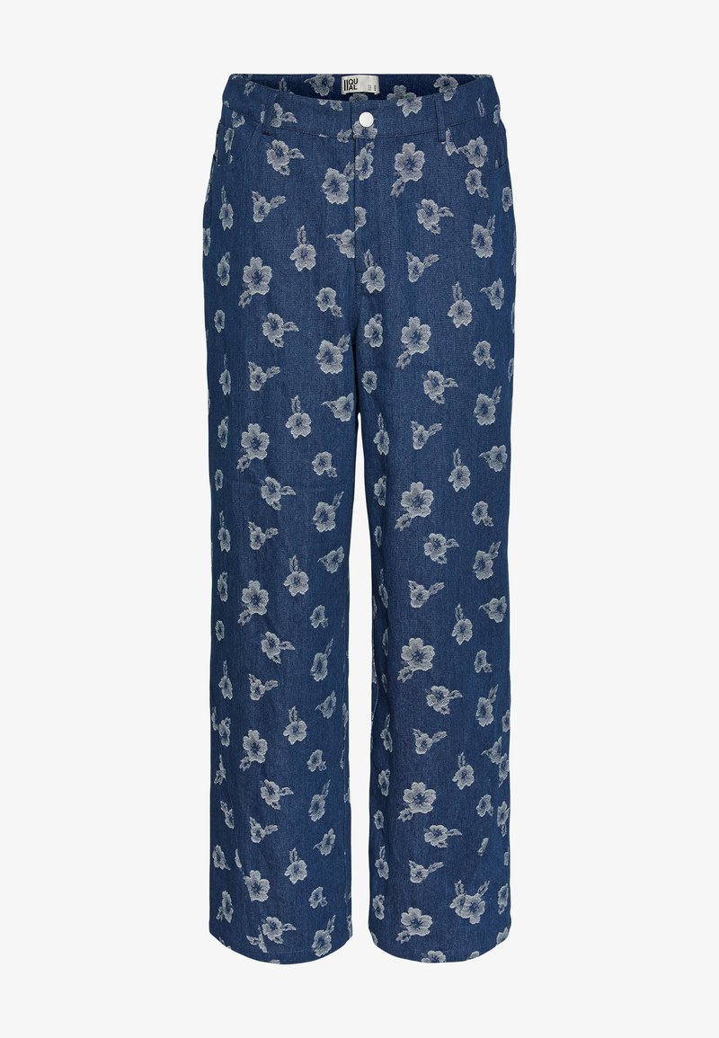 IIQUAL FIFER PANTS UNISEX - Τζιν χαλαρής εφαρμογής - medium blue denim