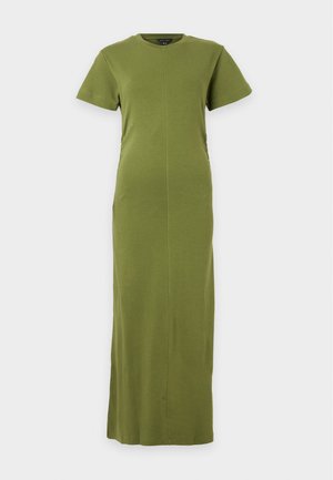 New Look, SHIRRED SIDE JERSEY MIDI - Vestido largo - khaki
