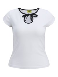 JXGIGI BOW  - Top - bright white/black