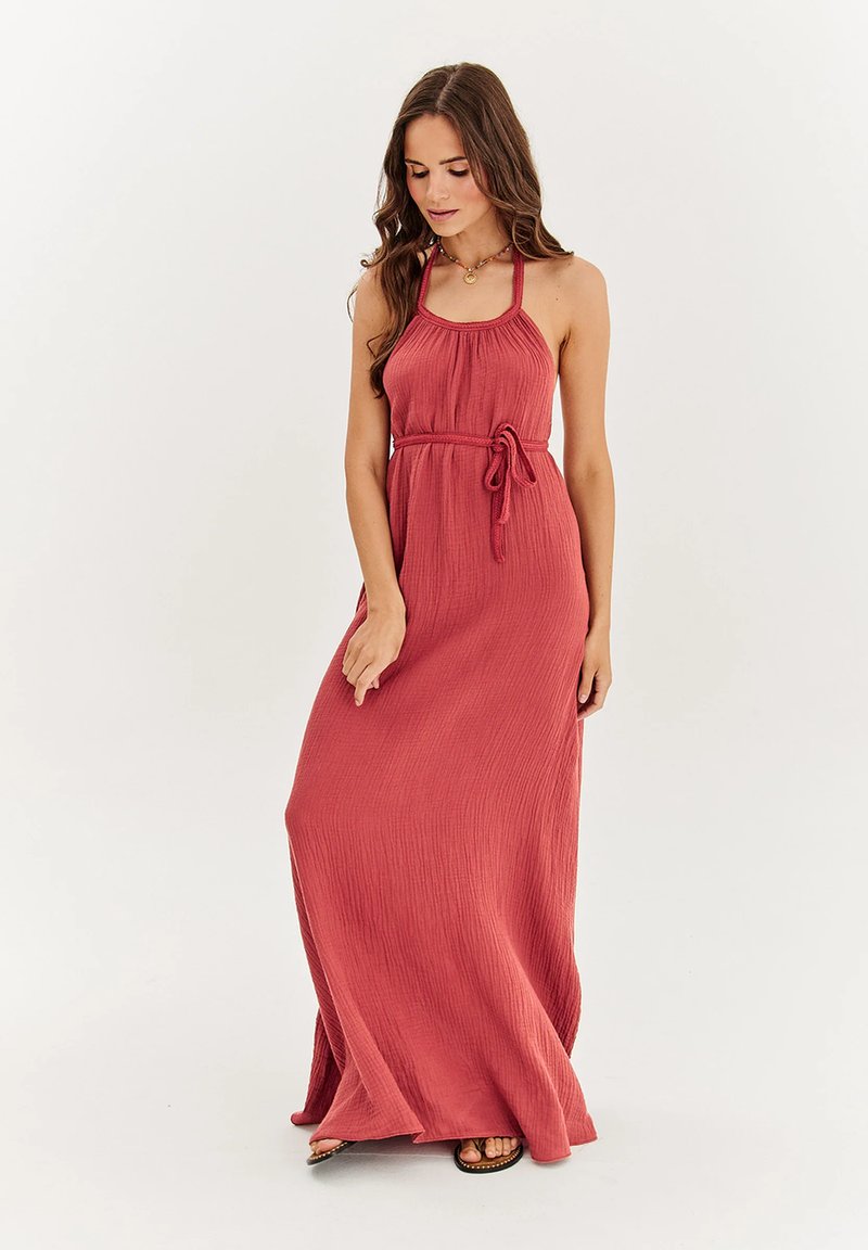 NAOKO Maxi šaty - red