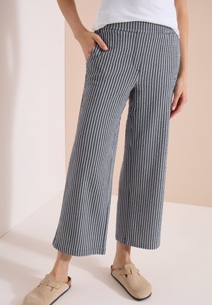 Cecil, WIDE LEG HOSE IN SEERSUCKER-QUALITÄT - Pantaloni - universal blue
