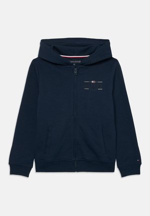 TOMMY ICONS ZIP THROUGH HOODIE  - Felpa con zip - dark night navy