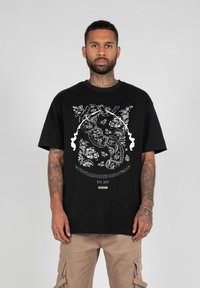 MJ Gonzales PAISLAY X HEAVY - T-shirts med print - black