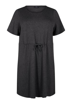 Jersey dress - dark grey melange