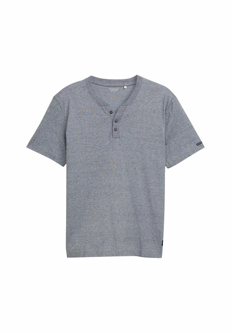TOM TAILOR HENLEY - Maglietta a manica lunga - whisper white/bianco