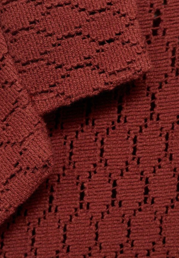 WITH OPENWORK DETAIL - Shirt - cherry3