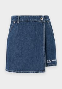 SKORT - Denim shorts - washed dark blue