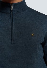 NO EXCESS TIMELESS BASICS HALF-ZIP - Strickpullover - blue
