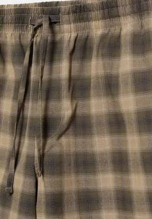 PULL&BEAR, CHECK - JOGGER BERMUDA SHORTS - Short - brown