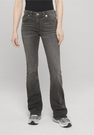 BECCA MID RISE FLAP - Džíny Bootcut - charcoal