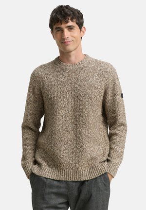 PULLOVER IN MELANGE-OPTIK - Strickpullover - multicolor brown structure
