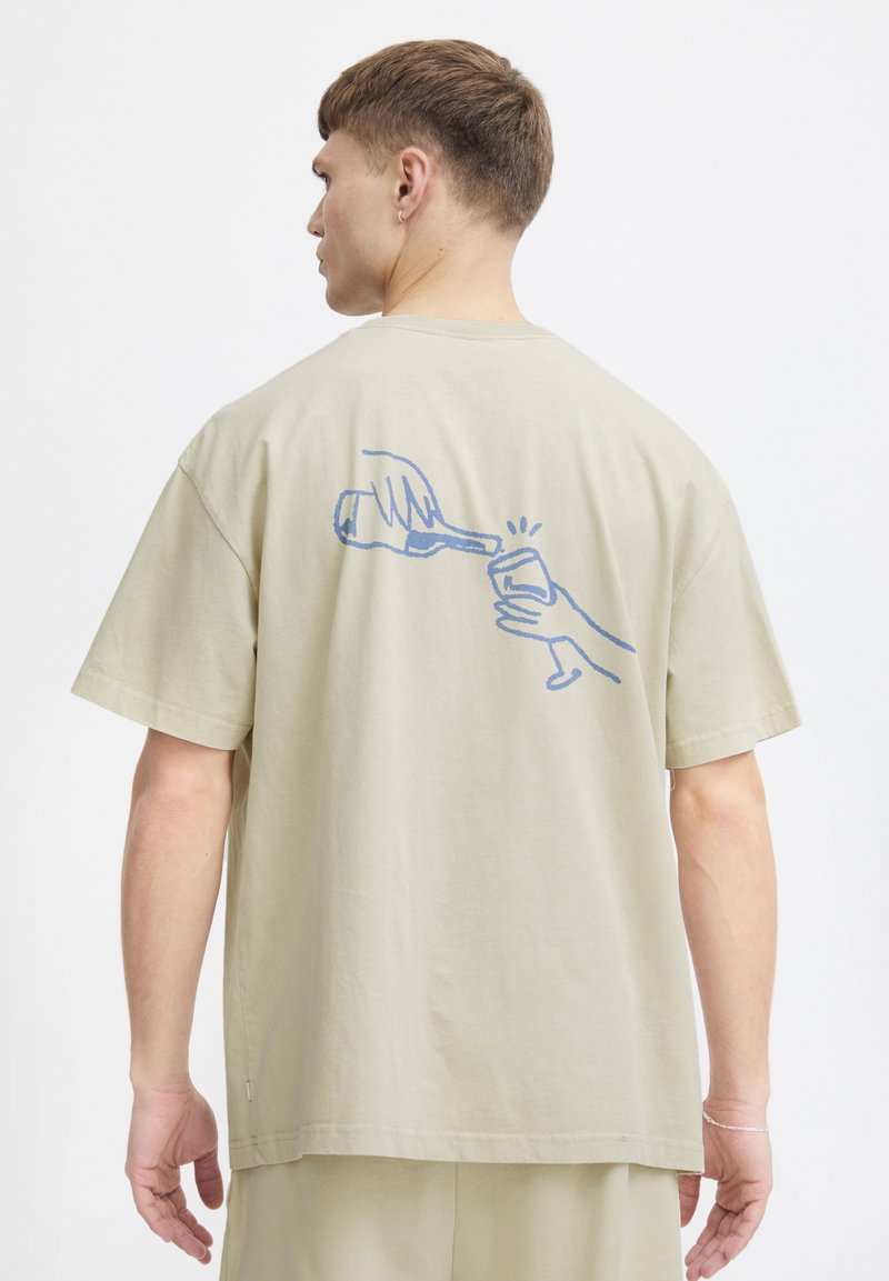 Solid SDISMAIL - Apdrukāts T-krekls - oatmeal