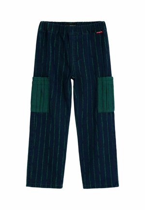 STRIPED - Nohavice - blue
