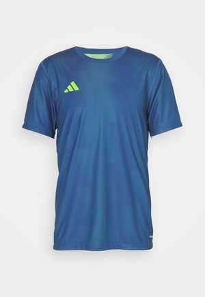 adidas Performance REVERSIBLE 24 - T-Shirt sport - team navy blue/team semi sol green